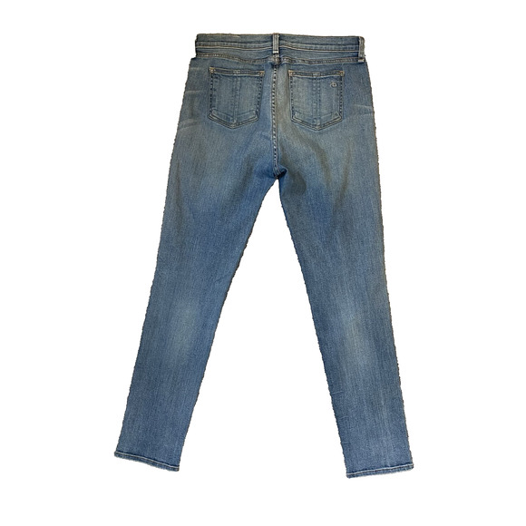 Rag & Bone Jeans Womens Size 27 Dash Distressed Blue Skinny Blue Casual Festival - Picture 2 of 14